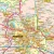Województwo wielkopolskie. Mapa administracyjno-drogowa. Wersja do wpinania. Fragment 3