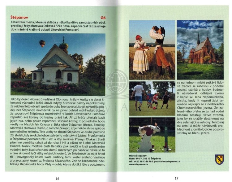 Górne Morawy, Niski Jesionik / Horni Pomoravi, Nizky Jesenik. Mapa turystyczna 460 + Miniprzewodnik wydawnictwa Shocart. Miniprzewodnik - przykładowe strony 1