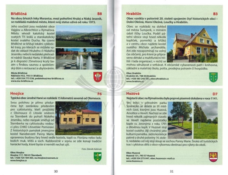 Górne Morawy, Niski Jesionik / Horni Pomoravi, Nizky Jesenik. Mapa turystyczna 460 + Miniprzewodnik wydawnictwa Shocart. Miniprzewodnik - przykładowe strony 2