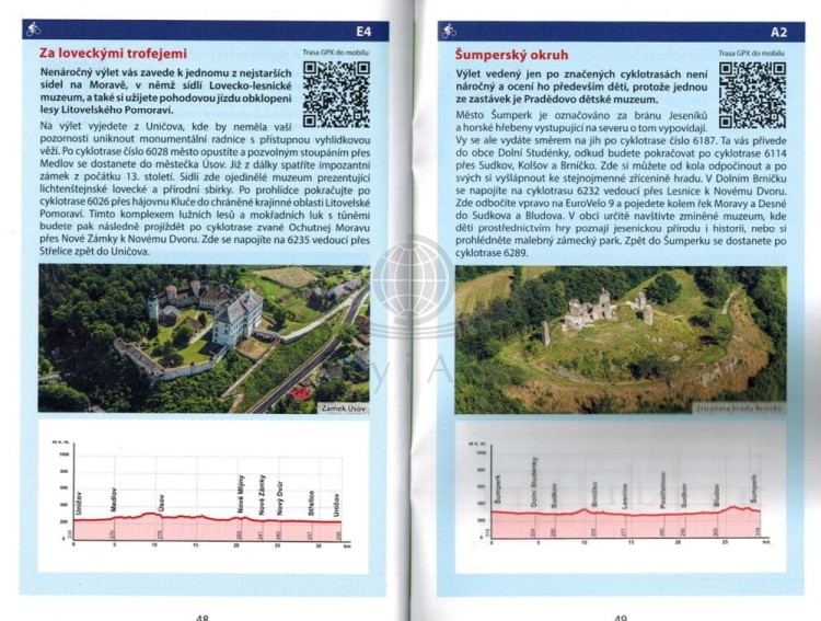 Górne Morawy, Niski Jesionik / Horni Pomoravi, Nizky Jesenik. Mapa turystyczna 460 + Miniprzewodnik wydawnictwa Shocart. Miniprzewodnik - przykładowe strony 3