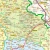 Województwo dolnośląskie. Mapa administracyjno-drogowa w ramie drewnianej. Fragment  3