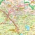 Województwo dolnośląskie. Mapa administracyjno-drogowa w ramie drewnianej. Fragment  5