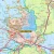 Województwo zachodniopomorskie. Mapa administracyjno-drogowa w ramie drewnianej. Fragment 1