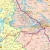 Województwo warmińsko-mazurskie. Mapa administracyjno-drogowa. Wersja magnetyczna. Fragment 5
