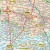 Województwo łódzkie. Mapa administracyjno-drogowa w ramie drewnianej. Fragment 7