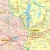 Województwo pomorskie. Mapa administracyjno-drogowa w ramie drewnianej. Fragment 2