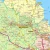 Województwo pomorskie. Mapa administracyjno-drogowa w ramie drewnianej. Fragment 3