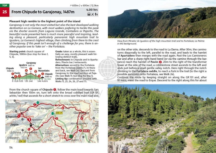 La Gomera: 73 trasy piesze. Przewodnik wydawnictwa Rother. Przykładowe strony 1