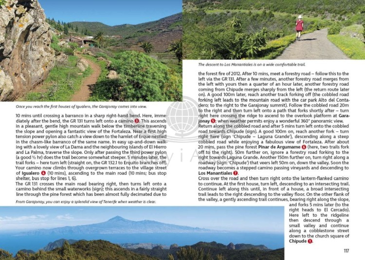 La Gomera: 73 trasy piesze. Przewodnik wydawnictwa Rother. Przykładowe strony 2