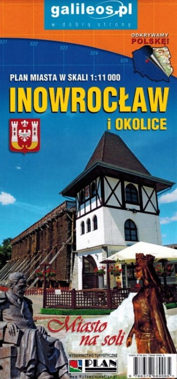 Inowrocław i okolice. Plan miasta / Mapa turystyczna wydawnictwa Galileos. Okładka