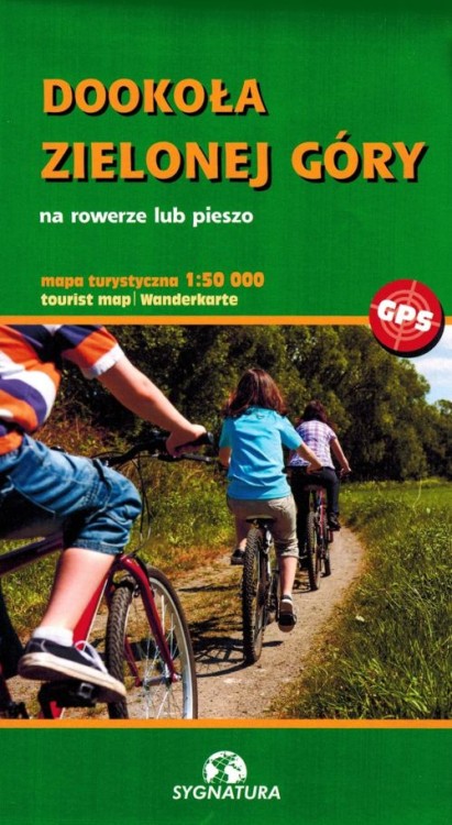 Dookoła Zielonej Góry 1:50 000. Mapa turystyczna wydawnictwa Sygnatura. Okładka