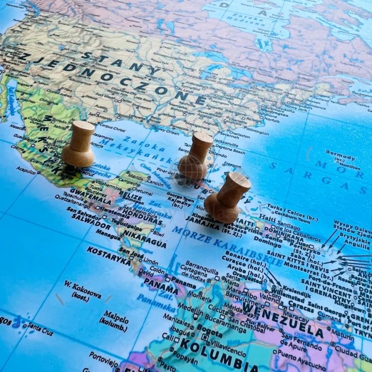 Znaczniki / Szpilki tablicowe pinezki do wpinania, drewniane, cylindryczne. 25 sztuk