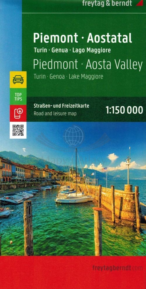Piemont, Turyn, Genua, Dolina Aosty. Mapa samochodowo-turystyczna. Wyd. 2025. Freytag & Berndt