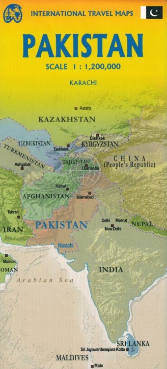 Pakistan 1:1 200 000. Mapa samochodowo-turystyczna wydawnictwa ITMB. Okładka - tył