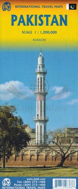 Pakistan 1:1 200 000. Mapa samochodowo-turystyczna wydawnictwa ITMB. Okładka