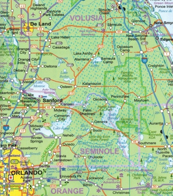 Miami i Floryda południowa. Wodoodporny plan miasta / Mapa samochodowo-turystyczna wydawnictwa ITMB. Fragment 3