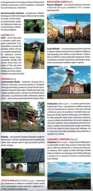 Góry Kamienne i Wałbrzyskie 1:40 000. Mapa turystyczna wydawnictwa Galileos. Informator