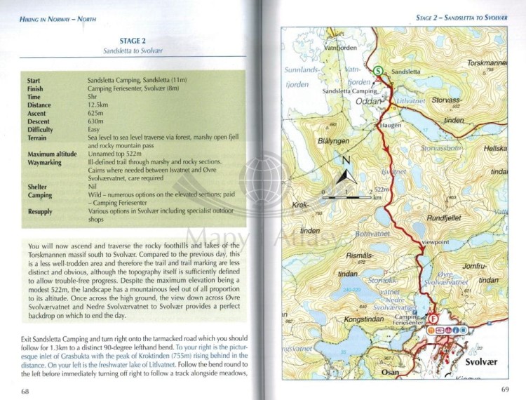 Norwegia północna / Hiking in Norway - North. Przewodnik wydawnictwa Cicerone. Przykładowe strony 1