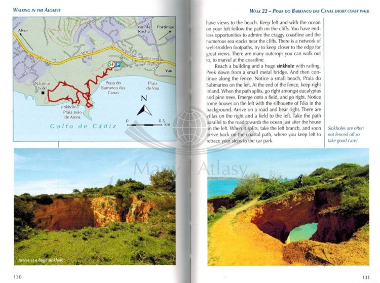 Algarve / Walking in the Algarve. Przewodnik wydawnictwa Cicerone. Przykładowe strony 3
