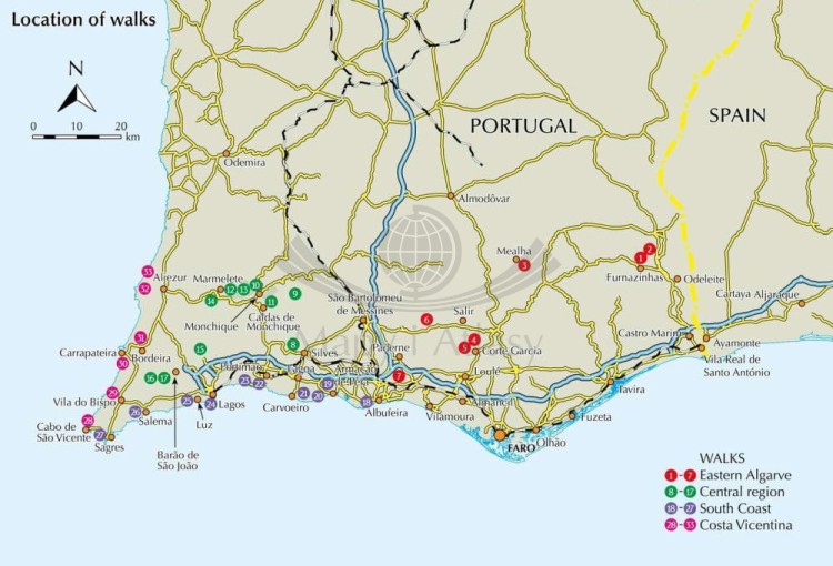 Algarve / Walking in the Algarve. Przewodnik wydawnictwa Cicerone. Zasieg