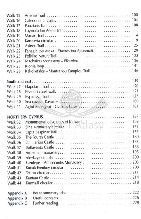 Cypr / Walking in Cyprus. Przewodnik wydawnictwa Cicerone. Spis treści 2