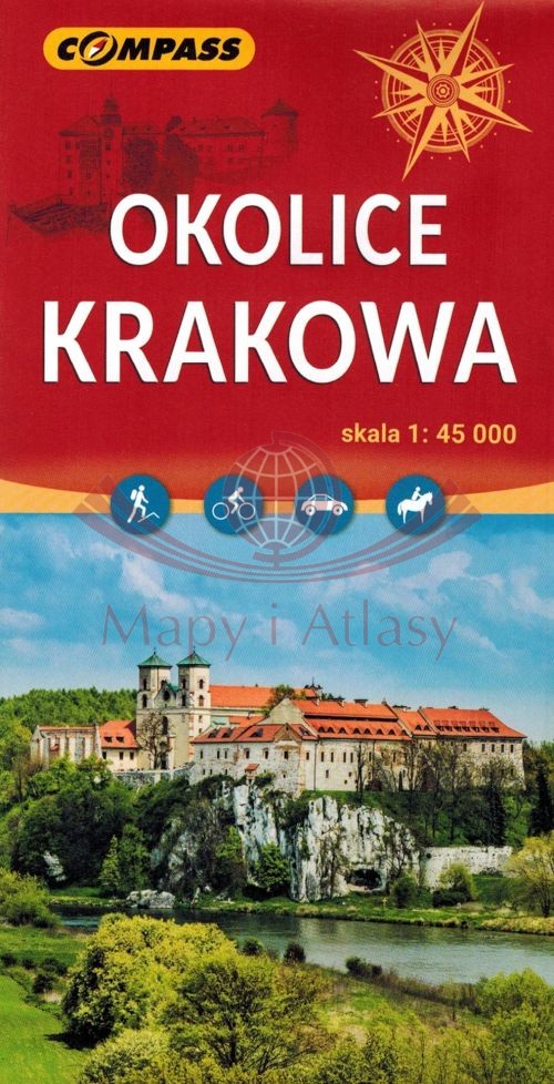 Okolice Krakowa 1:45 000. Mapa turystyczna. Wyd. 2025. Compass