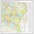Województwo podkarpackie. Mapa administracyjno-drogowa. Wersja do wpinania