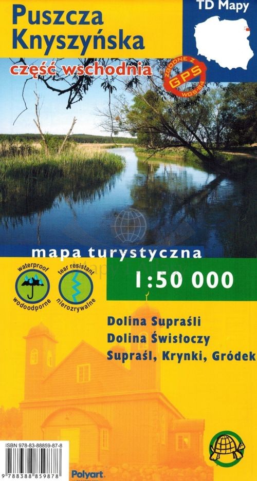 Puszcza Knyszyńska, część wschodnia. Wodoodporna mapa turystyczna. Wyd. 2025. TD Mapy