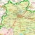 Województwo opolskie. Mapa administracyjno-drogowa w ramie drewnianej. Fragment 5