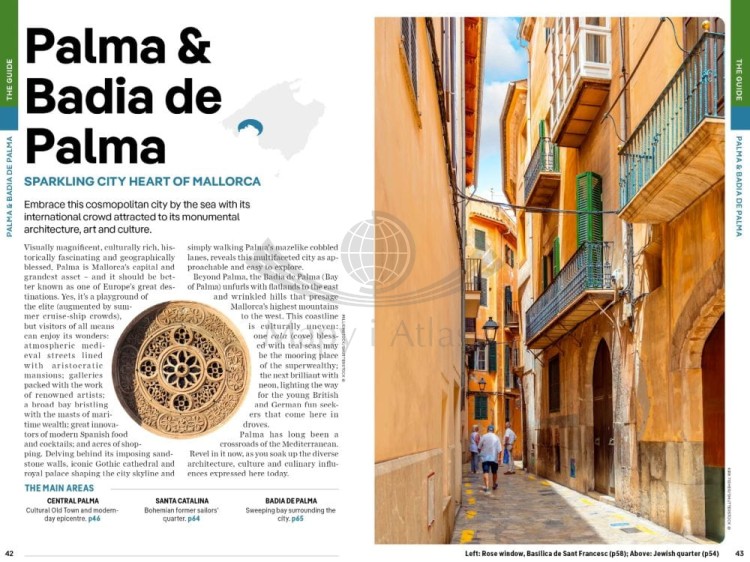 Majorka / Mallorca. Przewodnik wydawnictwa Lonely Planet. Przykładowe strony 5