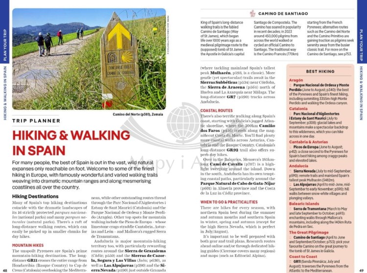 Hiszpania / Spain. Przewodnik wydawnictwa Lonely Planet. Przykładowe strony 4