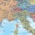 Europa 1:10 000 000. Dwustronna mapa ścienna. Polityczna i fizyczna. Strona polityczna - fragment 2