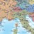 Europa 1:10 000 000. Dwustronna mapa ścienna. Polityczna i fizyczna. Strona polityczna - fragment