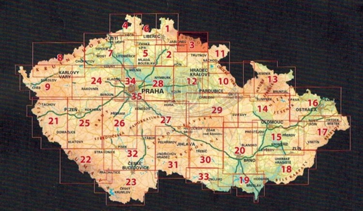 Karkonosze 1:45 000. Mapa atrakcji turystycznych 3 wydawnictwa Wander Book. Zasięg