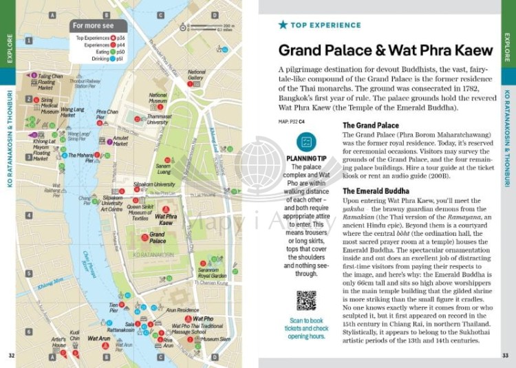 Bangkok. Przewodnik w języku angielskim wydawnictwa Lonely Planet. Przykładowe strony 2