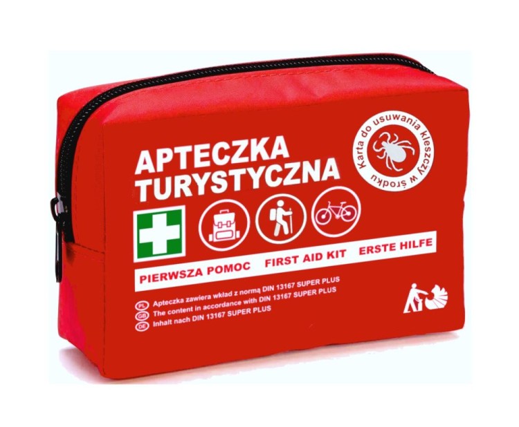 Apteczka turystyczna kleszczowa DIN 13167. Pierwsza pomoc dla turysty