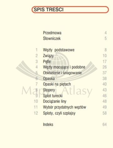 Węzły i splot wydawnictwa Almapress. Spis treści