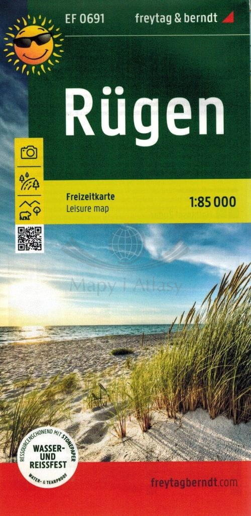 Rugia 1:85 000. Wodoodporna mapa turystyczna EF 0691. Wyd. 2025. Freytag & Berndt