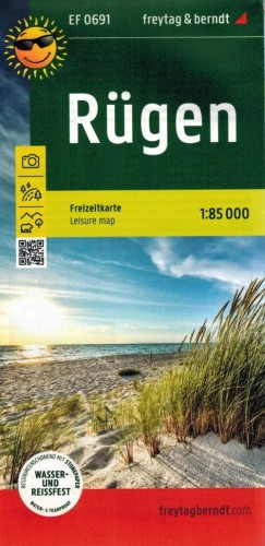 Rugia 1:85 000. Wodoodporna mapa turystyczna EF 0691. Freytag & Bernd. Okładka