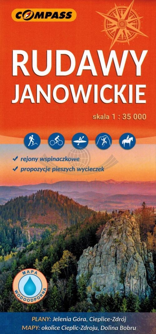 Rudawy Janowickie 1:35 000. Laminowana mapa turystyczna. Wyd. 2025. Compass