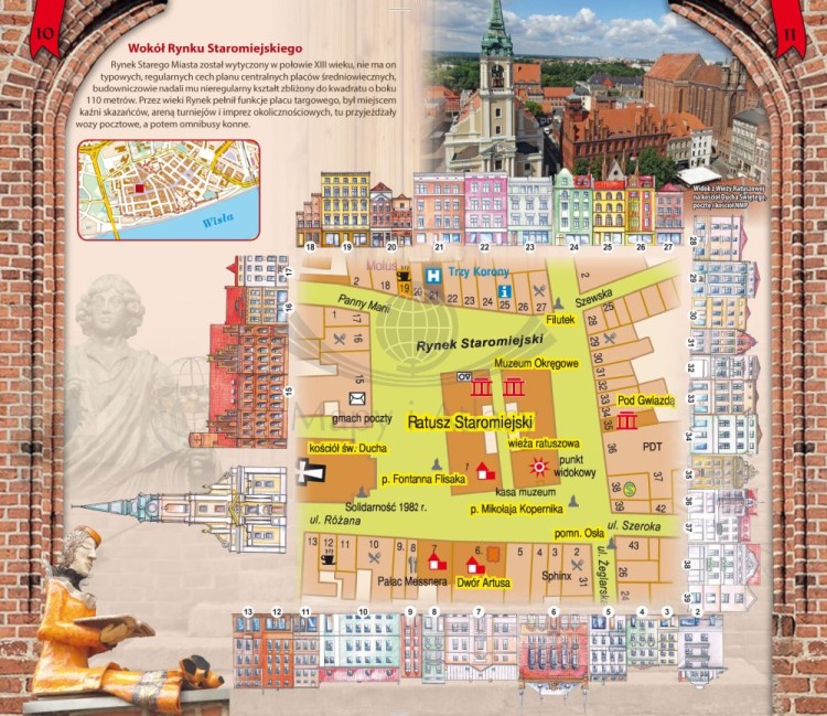 Toruń. Ilustrowany przewodnik z mapami wydawnictwa Galileos. Przykładowe strony 1