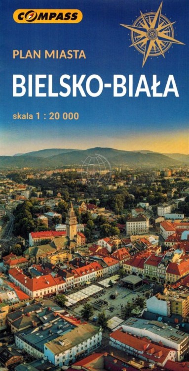 Bielsko-Biała 1:20 000. Mapa / Plan miasta wydawnictwa Compass. Okładka