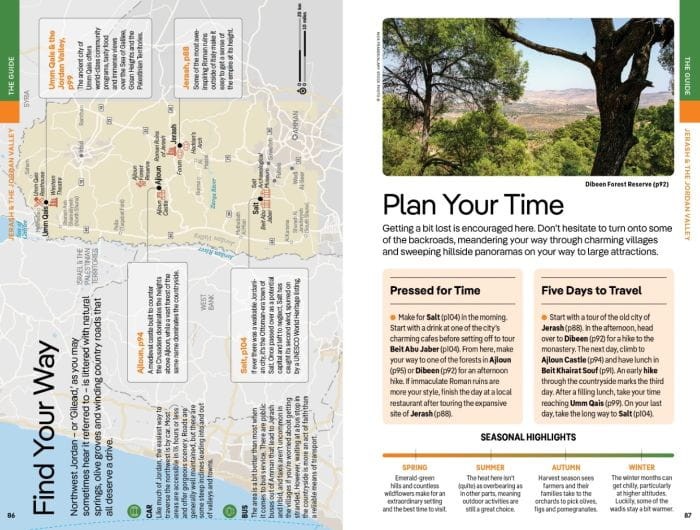 Jordania / Jordan. Przewodnik wydawnictwa Lonely Planet. Przykładowe strony 3