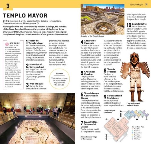 Meksyk / Mexico city. Przewodnik Top 1 wydawnictwa DK Eyewitness. Przykładowe strony 1
