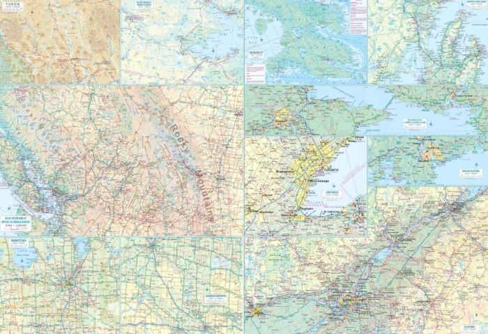 Kanada 1:6 000 000. Mapa samochodowa wydawnictwa ITMB. Druga stona