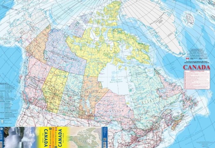 Kanada 1:6 000 000. Mapa samochodowa wydawnictwa ITMB. Pierwsza stronna
