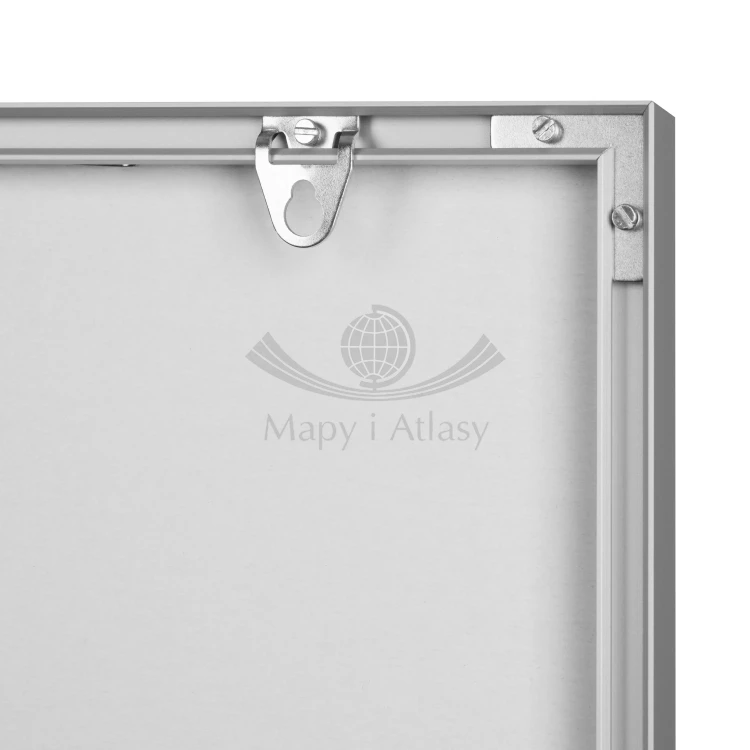 Polska 1:350 000. Mapa. Kody pocztowe. Wersja magnetyczna. Rama aluminiowa 2