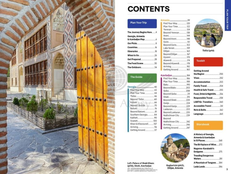 Gruzja, Armenia & Azerbejdżan. Przewodnik wydawnictwa Lonely Planet. Spis treści