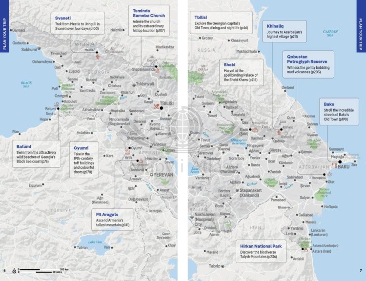 Gruzja, Armenia & Azerbejdżan. Przewodnik wydawnictwa Lonely Planet. Przykładowe strony 1