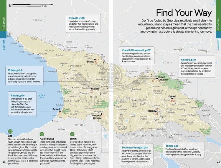 Gruzja, Armenia & Azerbejdżan. Przewodnik wydawnictwa Lonely Planet. Przykładowe strony 5